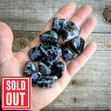 ONE DOLLAR STONE Indigo Gabbro / Mystic Merlinite Tumbled Crystal Magick Souls