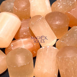 Orange Red Selenite Crystal Tumbled Stones (By The Piece Or Pound) Wholesale Home & Living > Home Decor > Home Accents