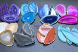 Oval Agate Slices (By The Piece)(2.5 3.5 Inches)(Size #0) Wholesale Pink Black Blue Teal Pink Purple Red Mixed Colors