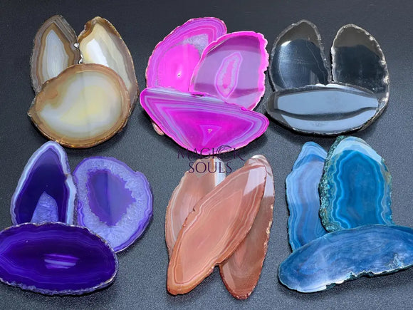 Oval Agate Slices (By The Piece)(3.5 4.5 Inches)(Size #1) Wholesale Home & Living > Home Decor > Home Accents > Rocks &