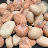 Peach Moonstone Tumbled Stones (By The Piece or Pound) Wholesale Home & Living > Home Decor > Home Accents > Rocks &