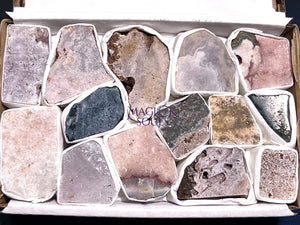 Pink Amethyst Rough Crystals (Avg 2 LBs) Small Box Flat Bulk Wholesale Lot Raw Stones Home & Living > Home Decor > Home