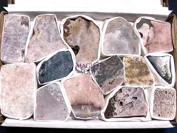 Pink Amethyst Rough Crystals (Avg 2 LBs) Small Box Flat Bulk Wholesale Lot Raw Stones Home & Living > Home Decor > Home