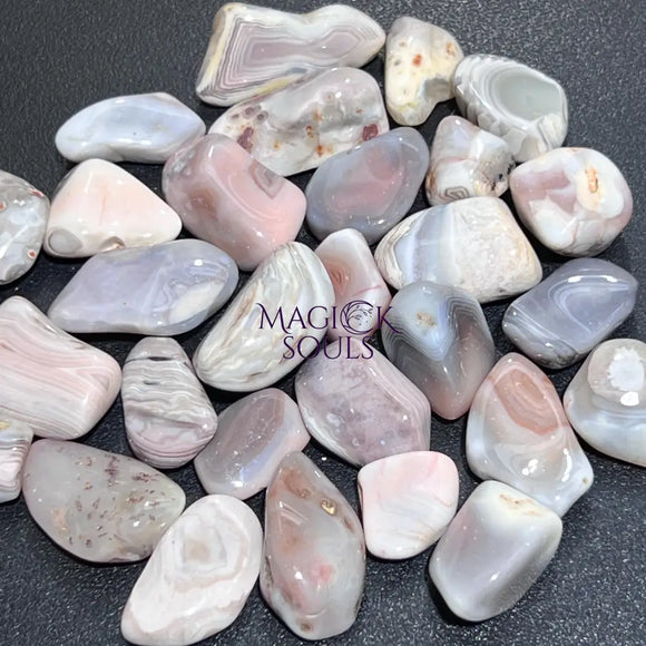 Pink Botswana Agate Tumbled Stones (By The Piece or Pound) Bulk Wholesale Lot Gemstones Supply Home & Living > Home