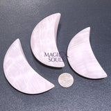 Pink Mangano Calcite Crystal Crescent Moon Carving (UV Reactive) Wholesale Home & Living > Home Decor > Home Accents >