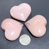 Pink Opal Puffy Heart Polished Crystal Carving Gemstones Decor Home & Living > Home Decor > Home Accents > Rocks &