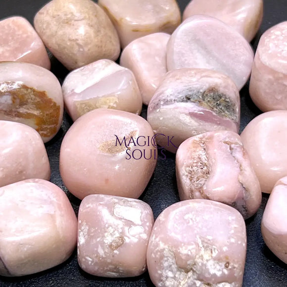 Pink Opal Tumbled Stones (By The Piece Or Pound) Bulk Wholesale Home & Living > Home Decor > Home Accents > Rocks &
