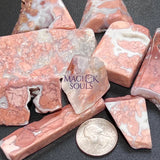 Pink Peach Petal Agate Polished Freeform Shapes (By The Piece Or Pound) Slices Bulk Carving Wholesale Home & Living >