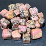 Pink Rhodonite Tumbled Stones (By The Piece or Pound) Wholesale Home & Living > Home Decor > Home Accents > Rocks &