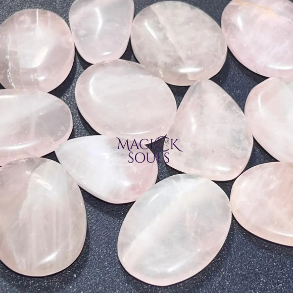 Pink Rose Quartz Crystal Cabochons Craft Supplies & Tools > Beads Gems & Cabochons > Cabochons