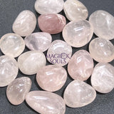 Pink Rose Quartz Crystal Tumbled Stones (By The Piece or Pound) Wholesale Home & Living > Home Decor > Home Accents >