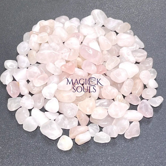 Pink Rose Quartz Small Tumbled Stones (By The Ounce or Pound) Wholesale Home & Living > Home Decor > Home Accents >