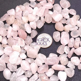 Pink Rose Quartz Small Tumbled Stones (By The Ounce or Pound) Wholesale Home & Living > Home Decor > Home Accents >