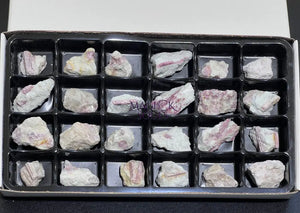 Pink Tourmaline Crystals (24 Pcs) Box Flat Bulk Wholesale Lot Rough Raw Stones Gemstones Home & Living > Home Decor >