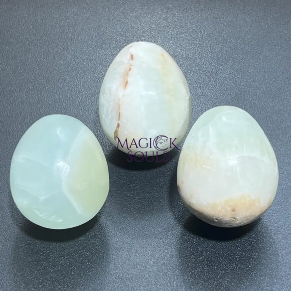 Pistachio Calcite Crystal Egg Carving Wholesale Home & Living > Home Decor > Home Accents > Rocks & Geodes