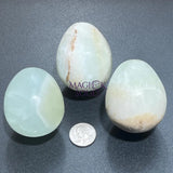 Pistachio Calcite Crystal Egg Carving Wholesale Home & Living > Home Decor > Home Accents > Rocks & Geodes