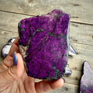 Polished One-Sided Purpurite Slabs – Namibia Rocks & Fossils