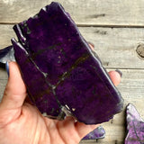 Polished One-Sided Purpurite Slabs – Namibia B Rocks & Fossils