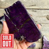 Polished One-Sided Purpurite Slabs – Namibia B Rocks & Fossils