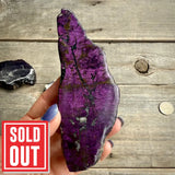 Polished One-Sided Purpurite Slabs – Namibia C Rocks & Fossils