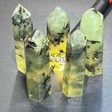 Prehnite Standing Crystal Point Towers Obelisks Bulk Wholesale Polished Gemstones Home & Living > Home Decor > Home
