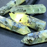 Prehnite Standing Crystal Point Towers Obelisks Bulk Wholesale Polished Gemstones Home & Living > Home Decor > Home