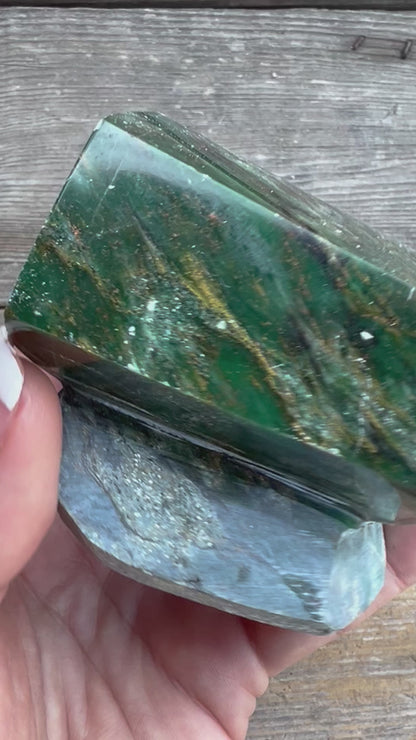 Unique Emerald and Fuchsite Freeform
