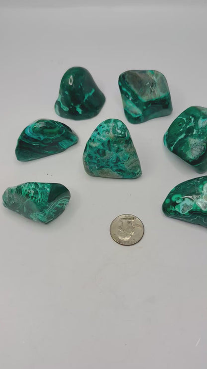 Malacholla Freeform — Malachite & Chrysocolla Crystal for Heart Chakra & Balance