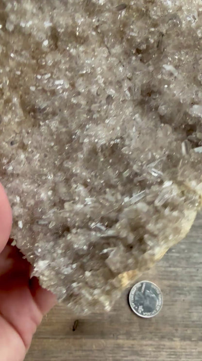 Clear Quartz Cluster Flat Cut Freeform