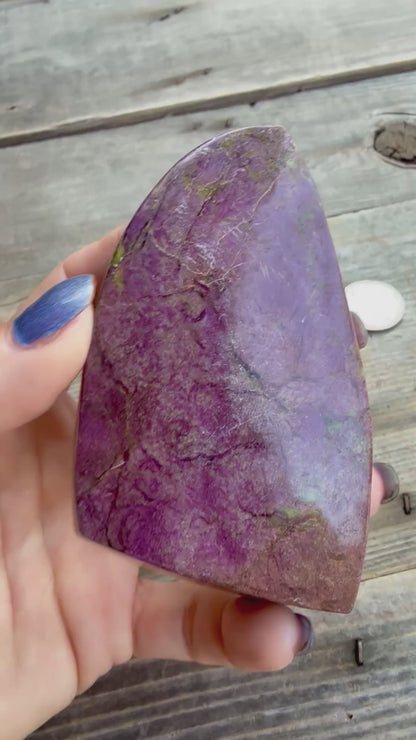 Stichtite with Serpentine Atlantisite Freeform No. 4 – Barberton, South Africa