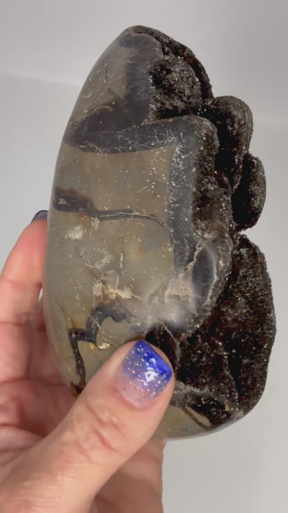 Septarian Druzy Dragon Egg UV Reactive