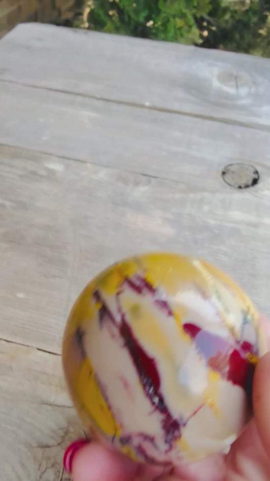 Mookaite Jasper Sphere – 50mm Polished Crystal Ball