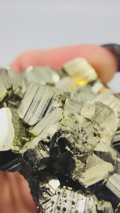 Peruvian Pyrite Cluster – Grade A Specimen