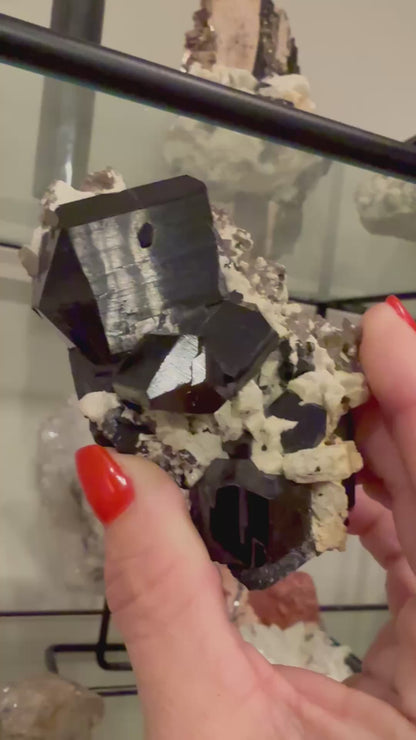 Black Tourmaline in Feldspar from Pakistan