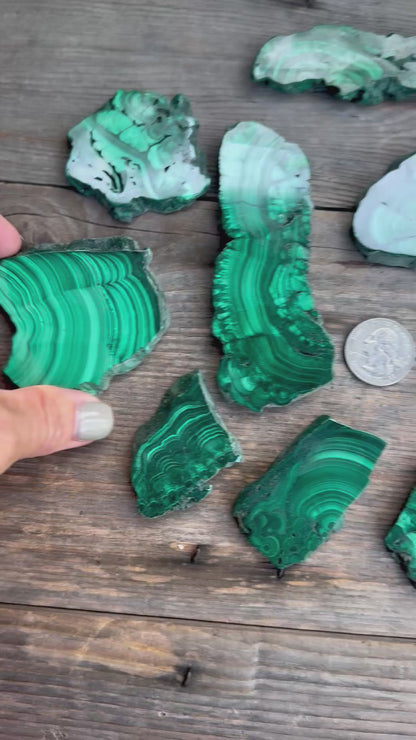 Malachite Polished Slabs – Natural Congo Malachite