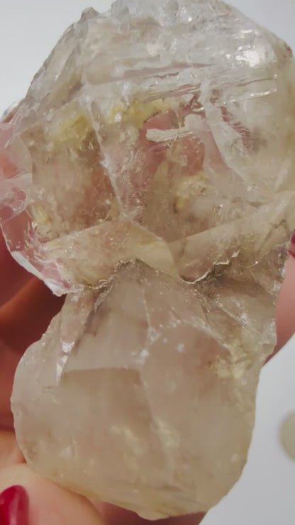 Elestial Quartz Point No. 3 — Natural Brazilian Skeletal Quartz Crystal for Transformation & Spiritual Growth
