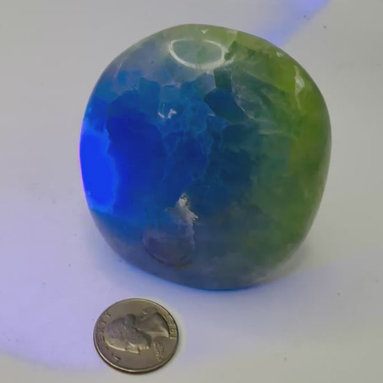 UV reactive green fluorite freeform video - Magick Souls