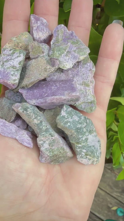 Raw Stichtite with Serpentine Atlantisite – Barberton, South Africa