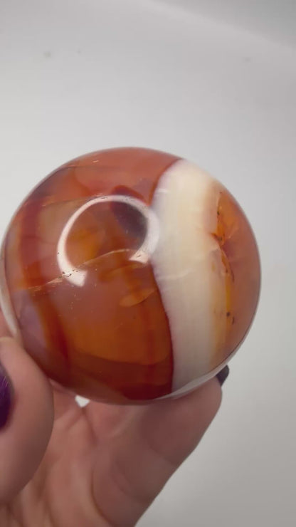 Carnelian Sphere – 50mm Polished