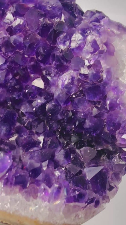 Bahia Jelly Amethyst Geode Cluster – Brazilian Crystal Specimen