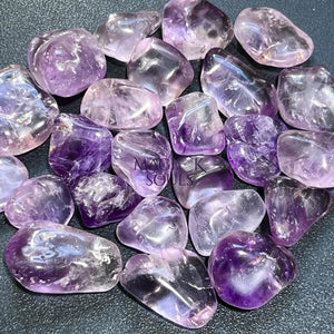 Purple Amethyst Crystal Tumbled Stones (By The Piece or Pound) Wholesale Home & Living > Home Decor > Home Accents >