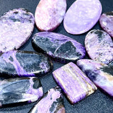 Purple Charoite Cabochons Craft Supplies & Tools > Beads Gems & Cabochons > Cabochons