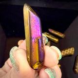 Purple Gold Aura Coated Quartz Points - Magick Souls