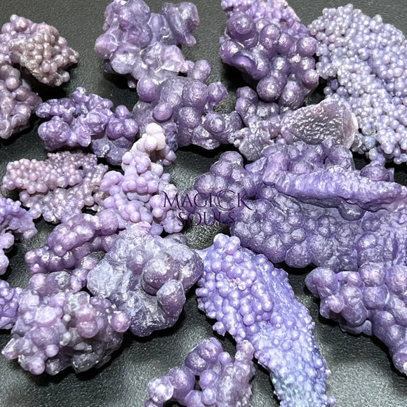 Purple Grape Agate Crystal Clusters (By The Piece Or Gram) Rough Crystals Wholesale Home & Living > Home Decor > Home