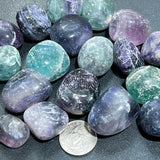 Rainbow Fluorite Crystal Tumbled Stones (By The Piece or Pound) Wholesale Home & Living > Home Decor > Home Accents >