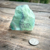 Rainbow Fluorite Flat Base One Side Polished Slab - Magick Souls