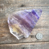 Rainbow Fluorite Flat Base One Side Polished Slab - Magick Souls