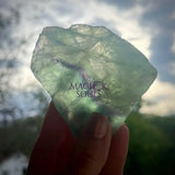 Rainbow Fluorite Flat Base One Side Polished Slab - Magick Souls
