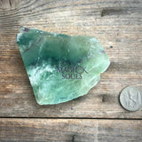 Rainbow Fluorite Flat Base One Side Polished Slab - Magick Souls