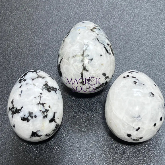 Rainbow Moonstone Polished Egg Carving Gemstone Decor Gifts And Supplies Home & Living > Home Decor > Home Accents >